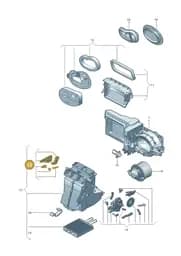 1S0898001A Volkswagen Lever
