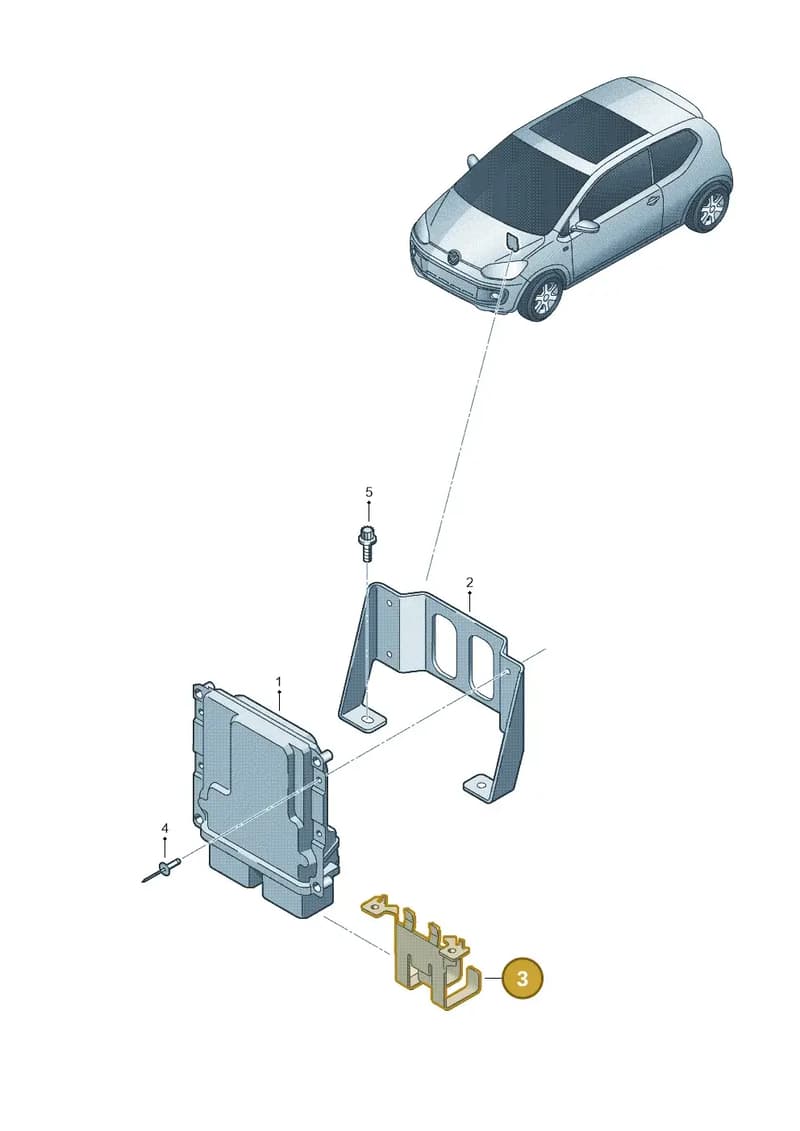 1S0906337 — Volkswagen Up! 1.0 TSI (2017-2021) diagram 723906200, position 3
