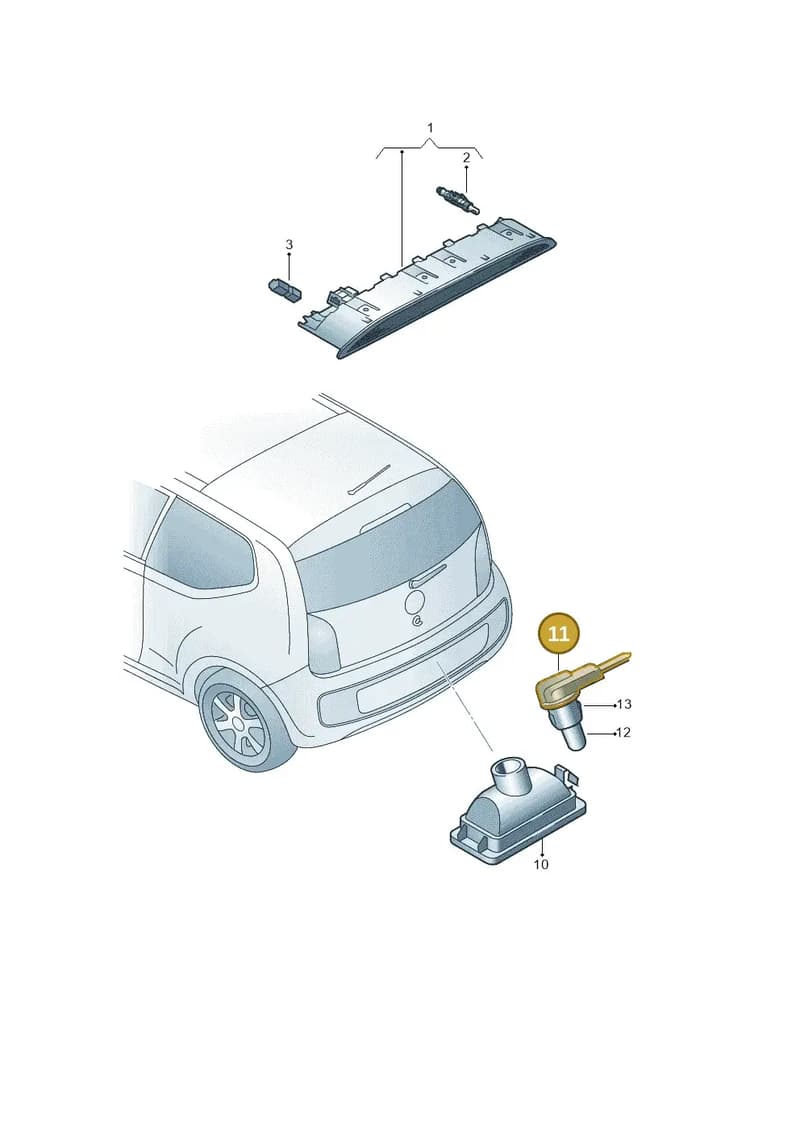 1S0906732 — Skoda Citigo (2011-2019) diagram 727943000, position 11