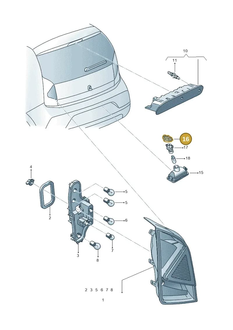 1S0906732 — SEAT Mii Electric (2020-2021) diagram 735945000, position 16