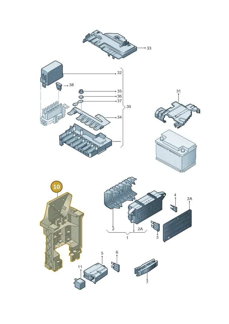 1S0907371E — Volkswagen up! (2016-2023) diagram 723937000, position 10