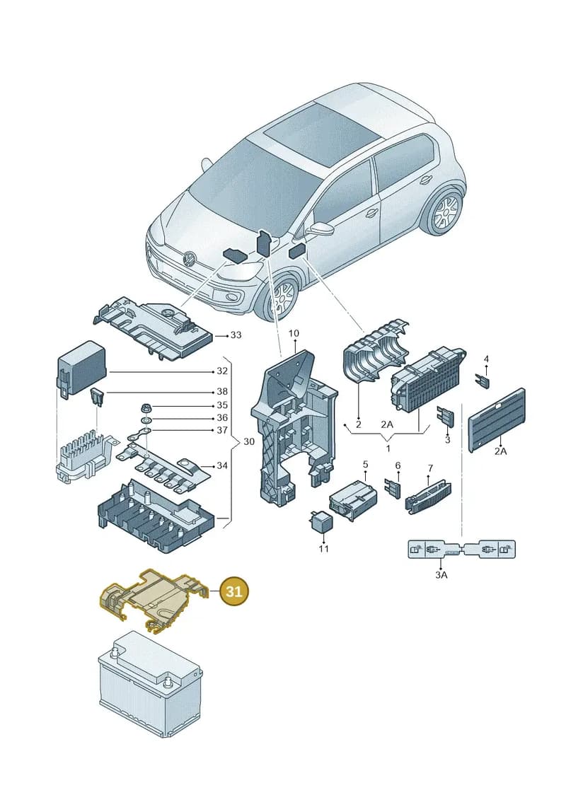 1S0915345 — SEAT Mii Electric (2020-2021) diagram 772000080, position 31