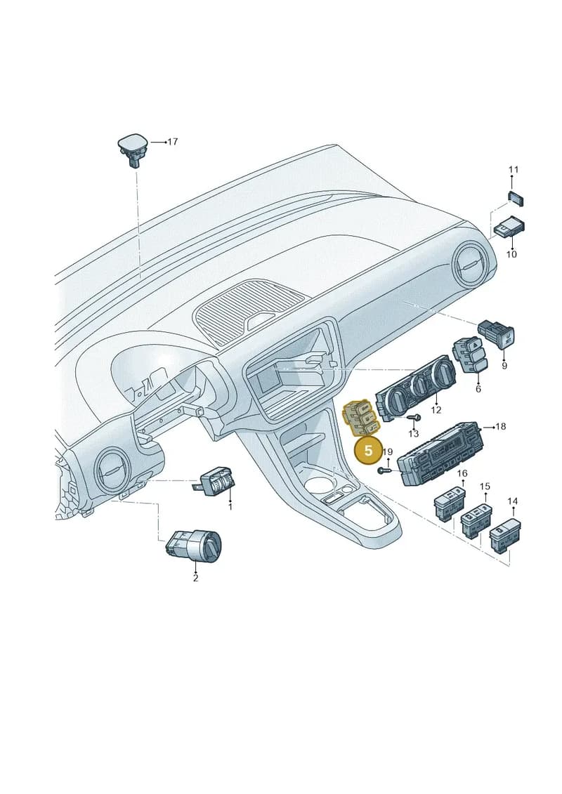 1S0927137D1QB — Skoda Citigo (2011-2019) diagram 723941500, position 5
