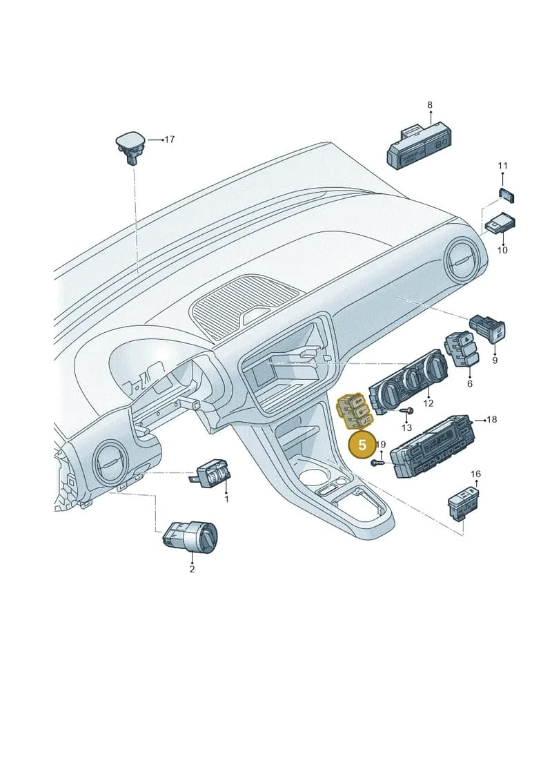 1S0927137L1QB — Skoda Citigo (2019-2021) diagram 583941050, position 5