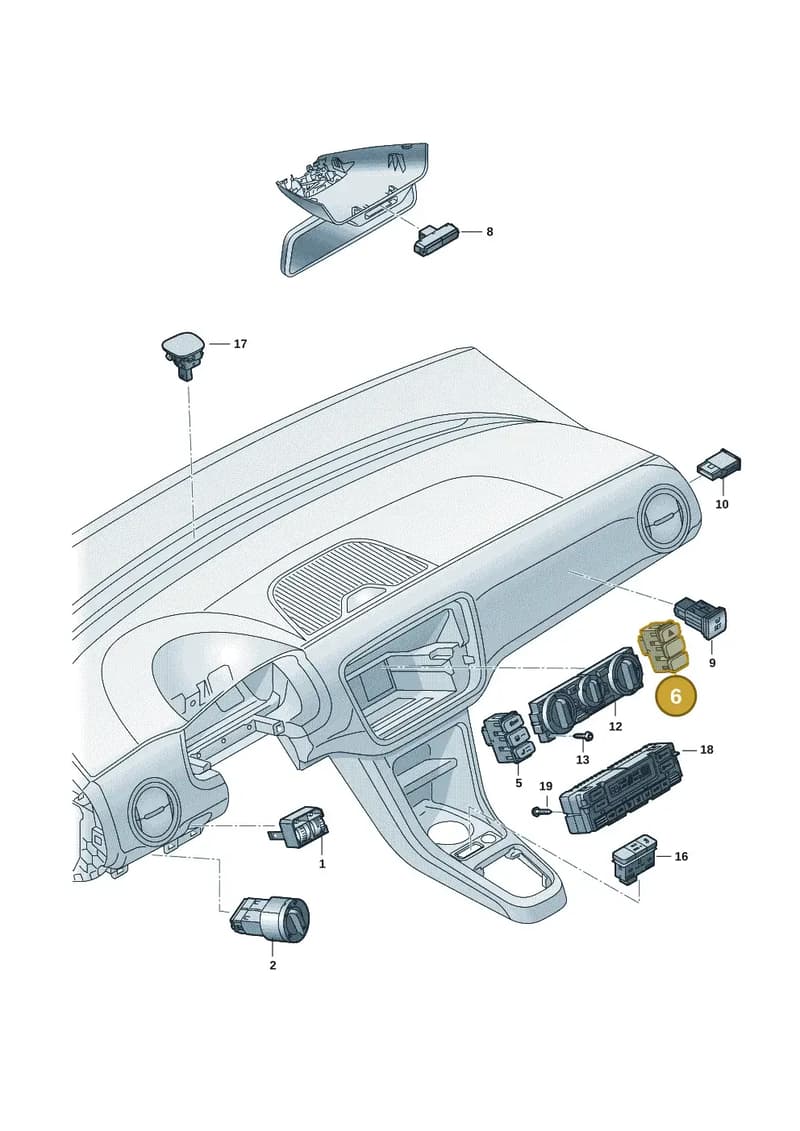 1S0927140AB1QB — SEAT Mii Electric (2020-2021) diagram 12s941500, position 6