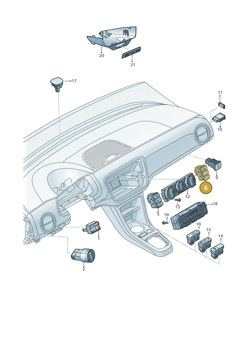 1S0927140Q1QB — Volkswagen e-up! (2016-2023) diagram 899941050, position 6