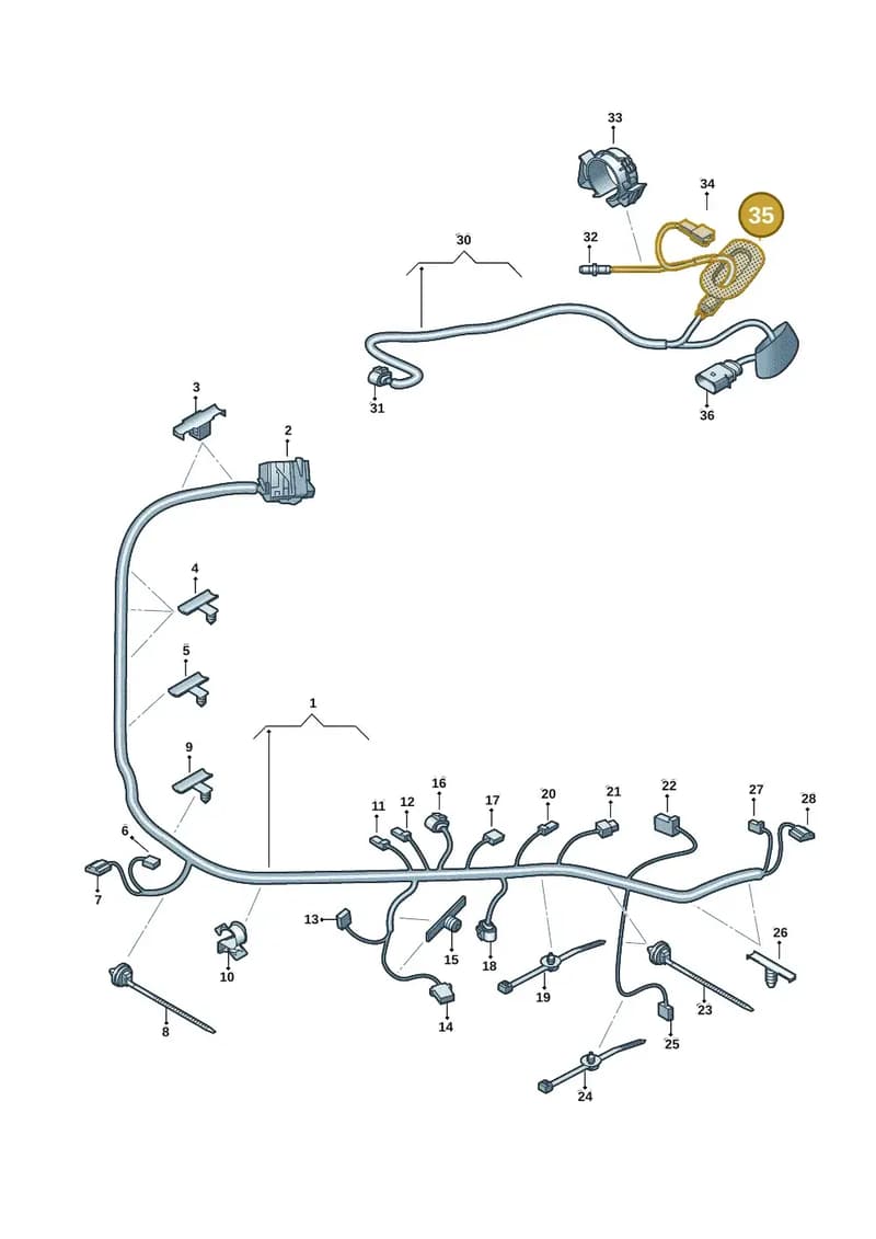 1S0941907 — Skoda Kamiq (2019-2020) diagram 584972045, position 35