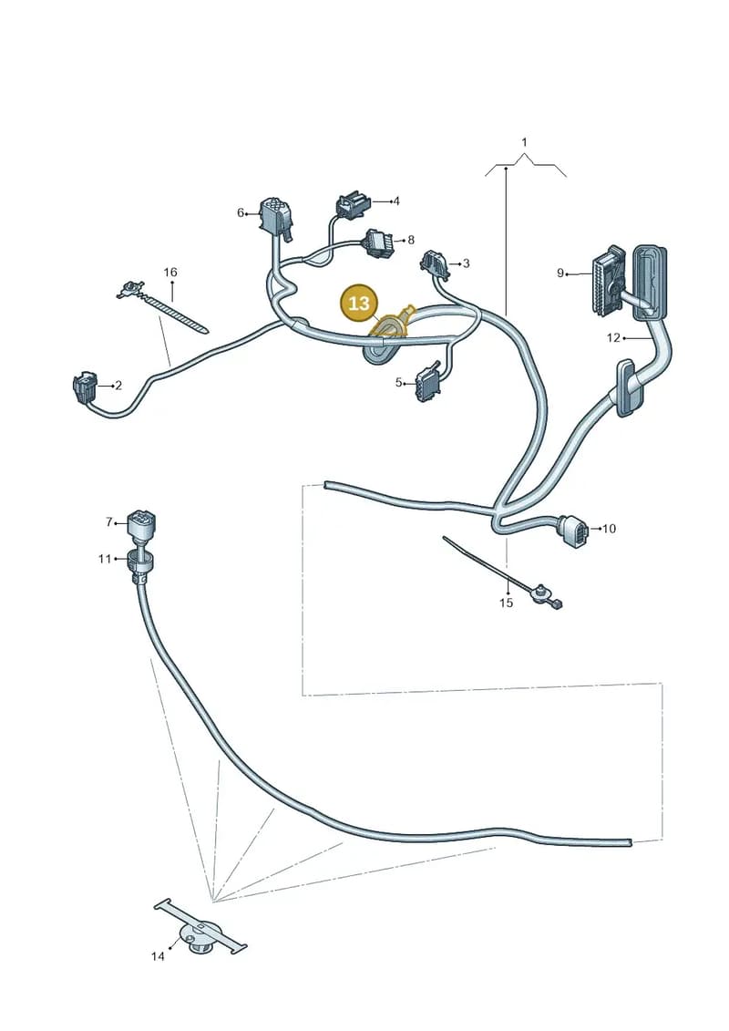 1S0941907 — Volkswagen up! (2016-2023) diagram 772972330, position 13