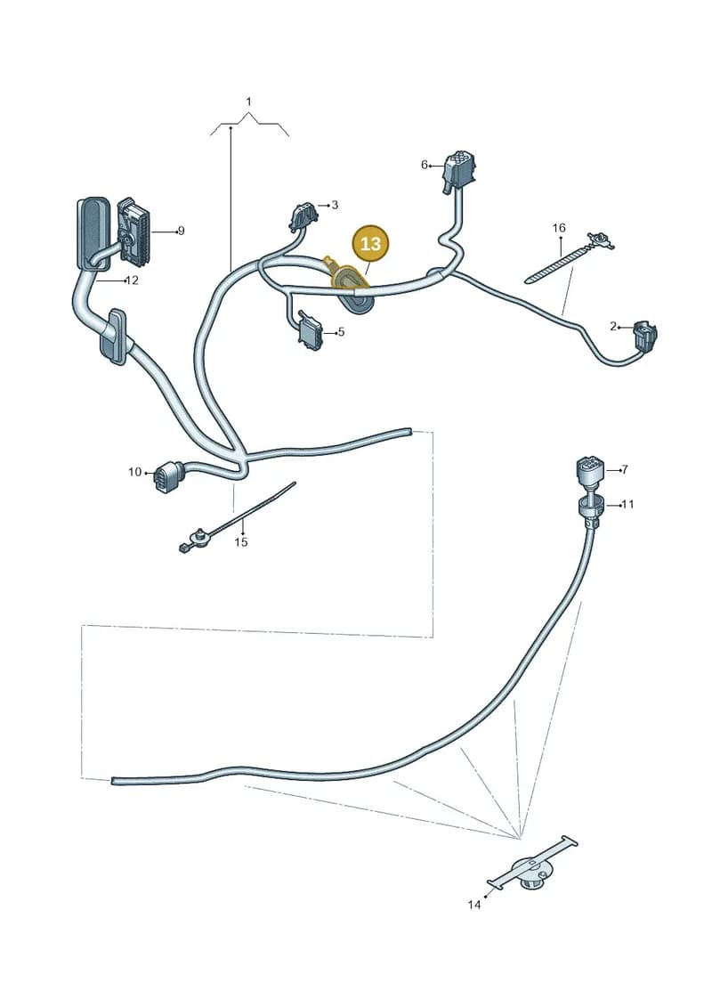 1S0941907 — Volkswagen up! (2016-2023) diagram 892972340, position 13