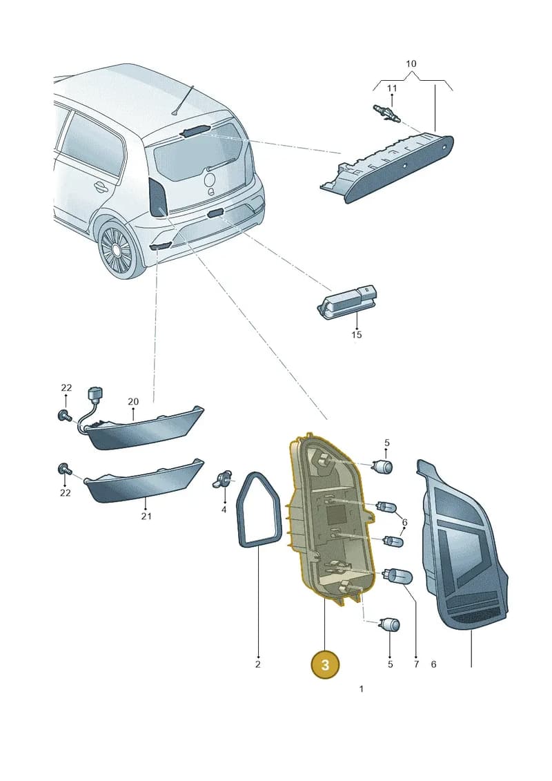 1S0945257A — Volkswagen up! (2016-2023) diagram 892945000, position 3
