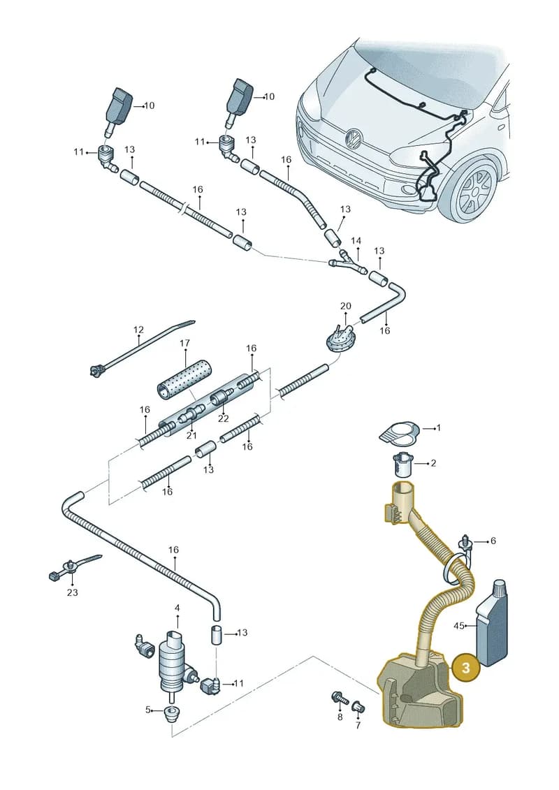1S0955453G — Volkswagen up! (2016-2023) diagram 723955100, position 3