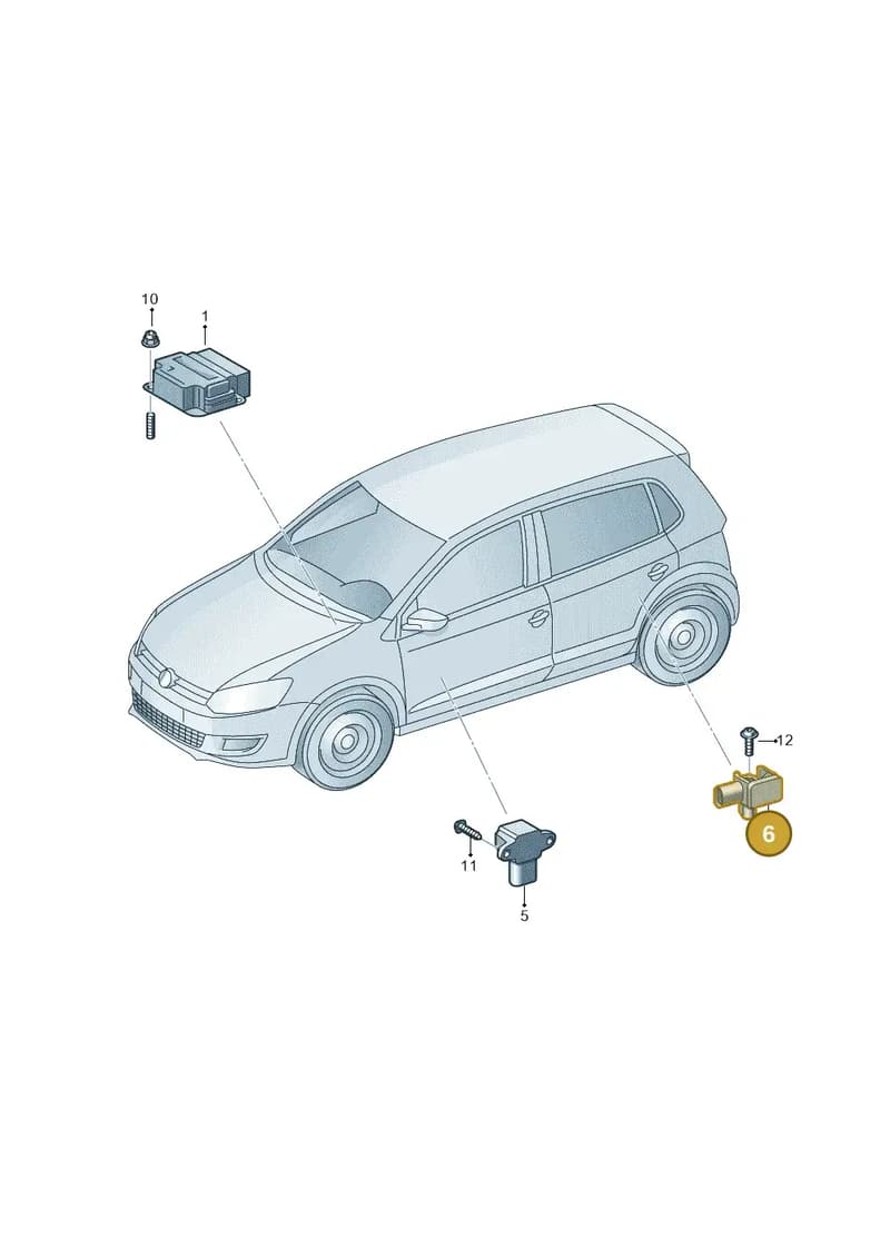 1S0959351 — Skoda Fabia (2014-2022) diagram 797959000, position 6