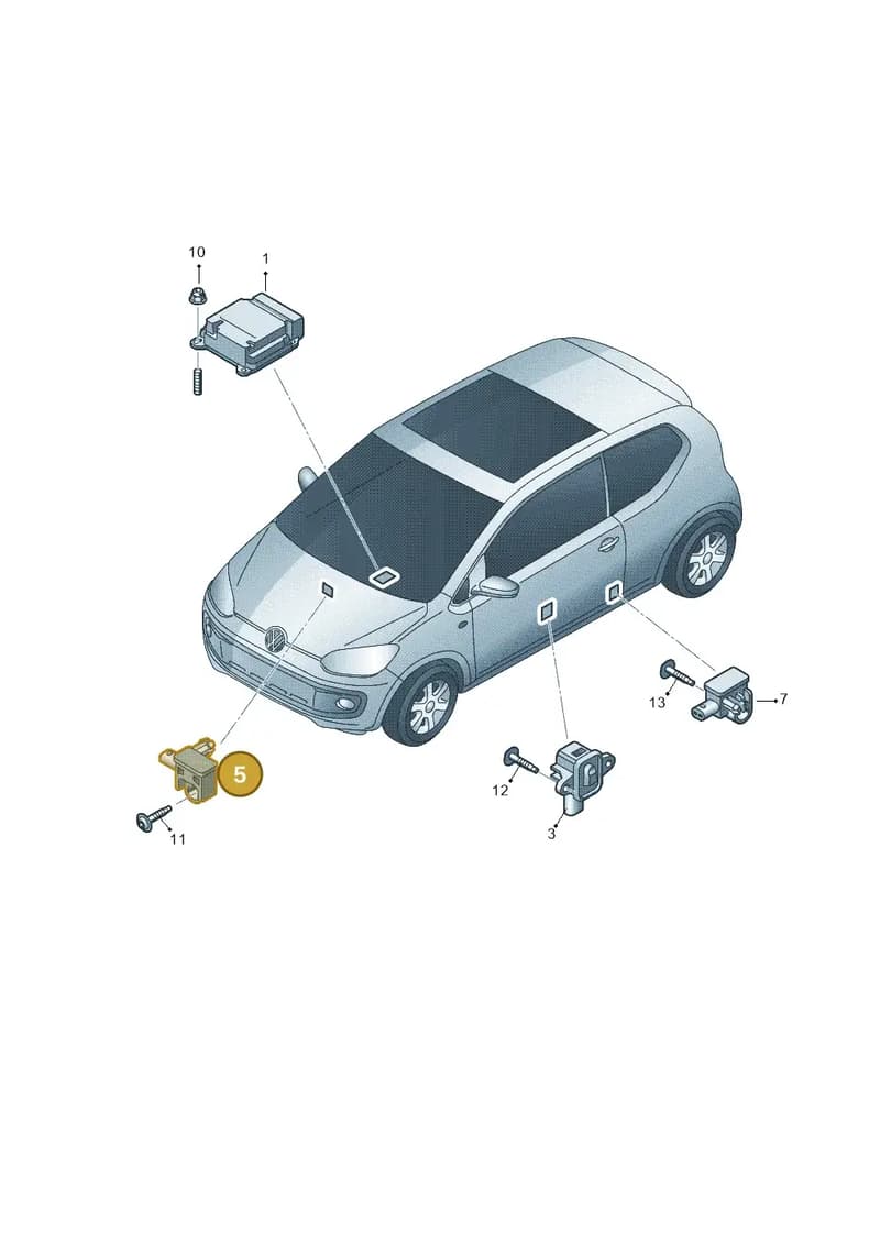 1S0959651 — Volkswagen Up! 1.0 TSI (2013-2017) diagram 723959300, position 5