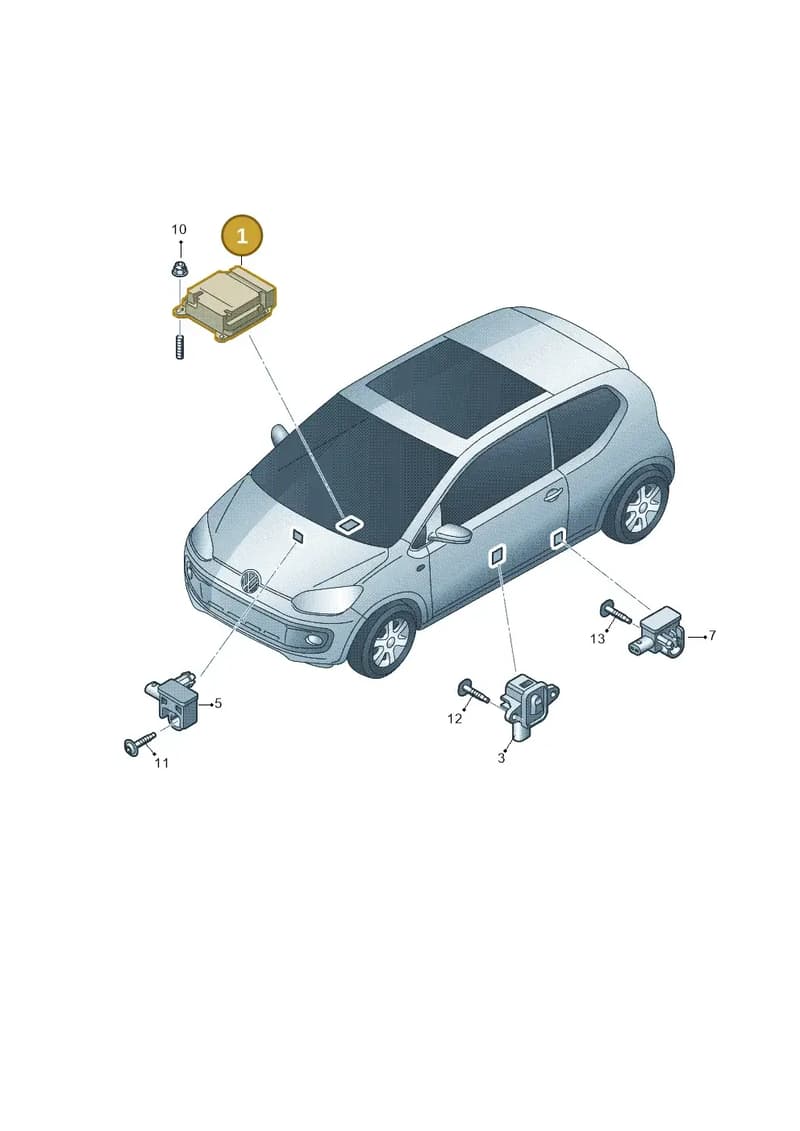 1S0959655BSAH — Volkswagen Up! BlueMotion (2011-2016) diagram 723959300, position 1