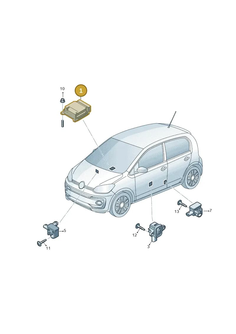 1S0959655BSAH — Volkswagen up! (2016-2023) diagram 892959300, position 1