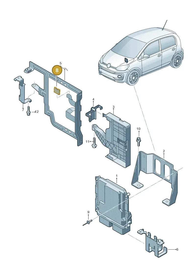 1S0971739A — Volkswagen up! (2016-2023) diagram 892906220, position 8