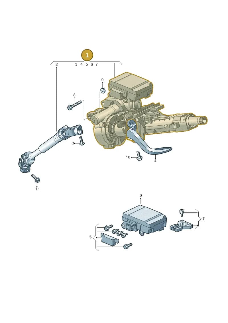1S1419501J — Skoda Citigo (2011-2019) diagram 899423300, position 1