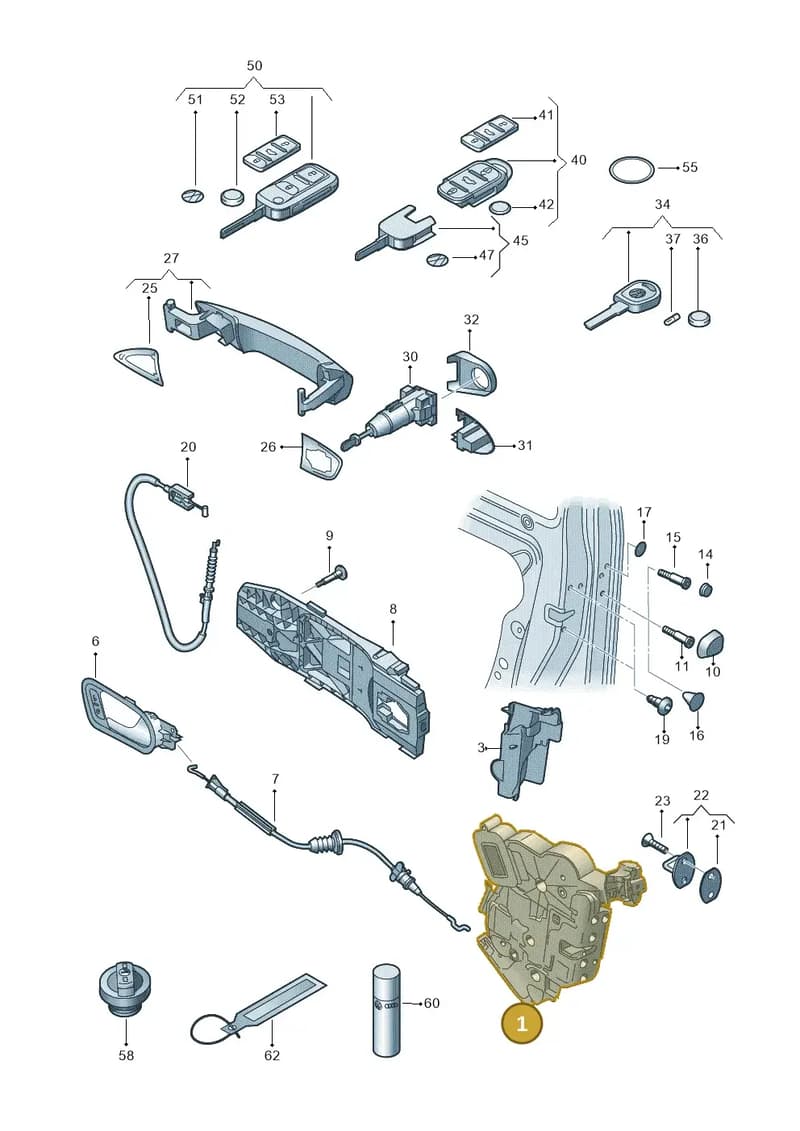 1S2837016A — SEAT Mii (2011-2019) diagram 672837000, position 1