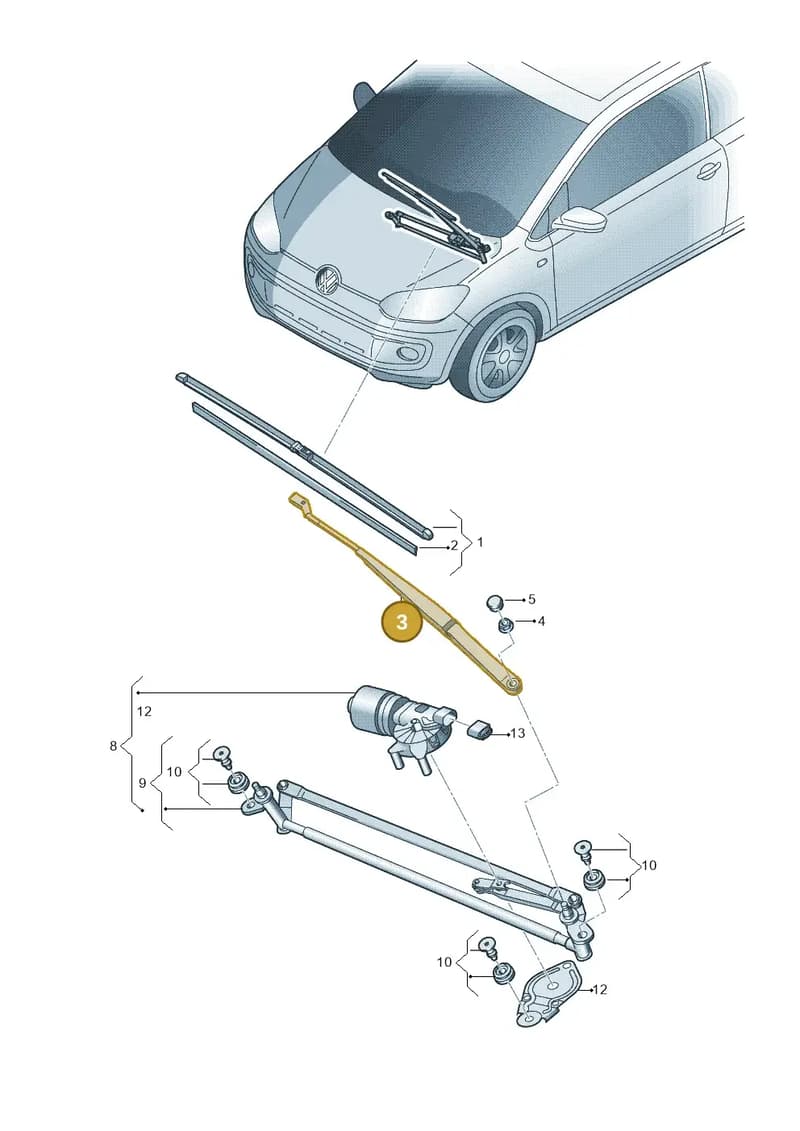 1S295540903C — Volkswagen Up! BlueMotion (2011-2016) diagram 723955000, position 3