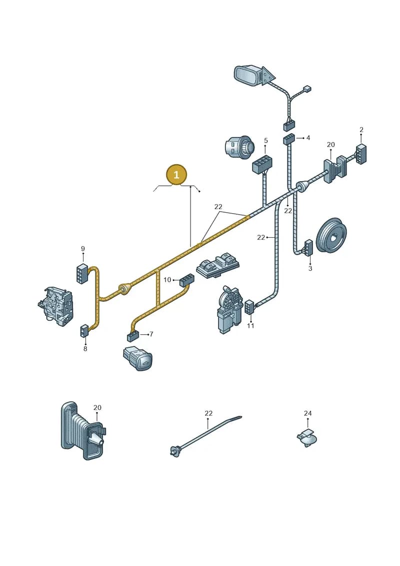 1S2971121CE — Skoda Citigo (2011-2019) diagram 723972330, position 1