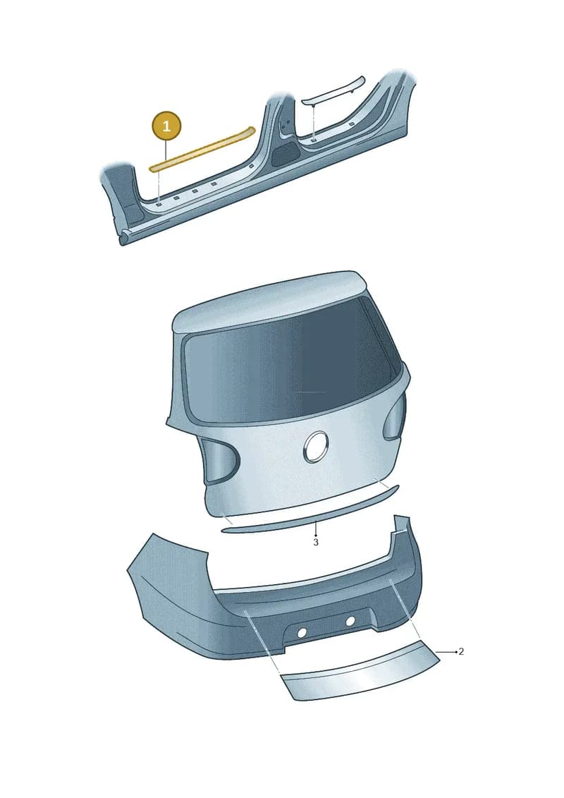 1S3071303 — Volkswagen Up! BlueMotion (2011-2016) diagram 420061700, position 1