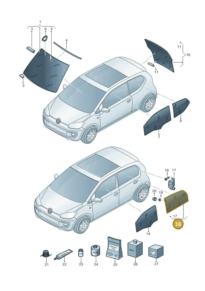 1S4839102K — SEAT Mii Electric (2020-2021) diagram 899845000, position 16