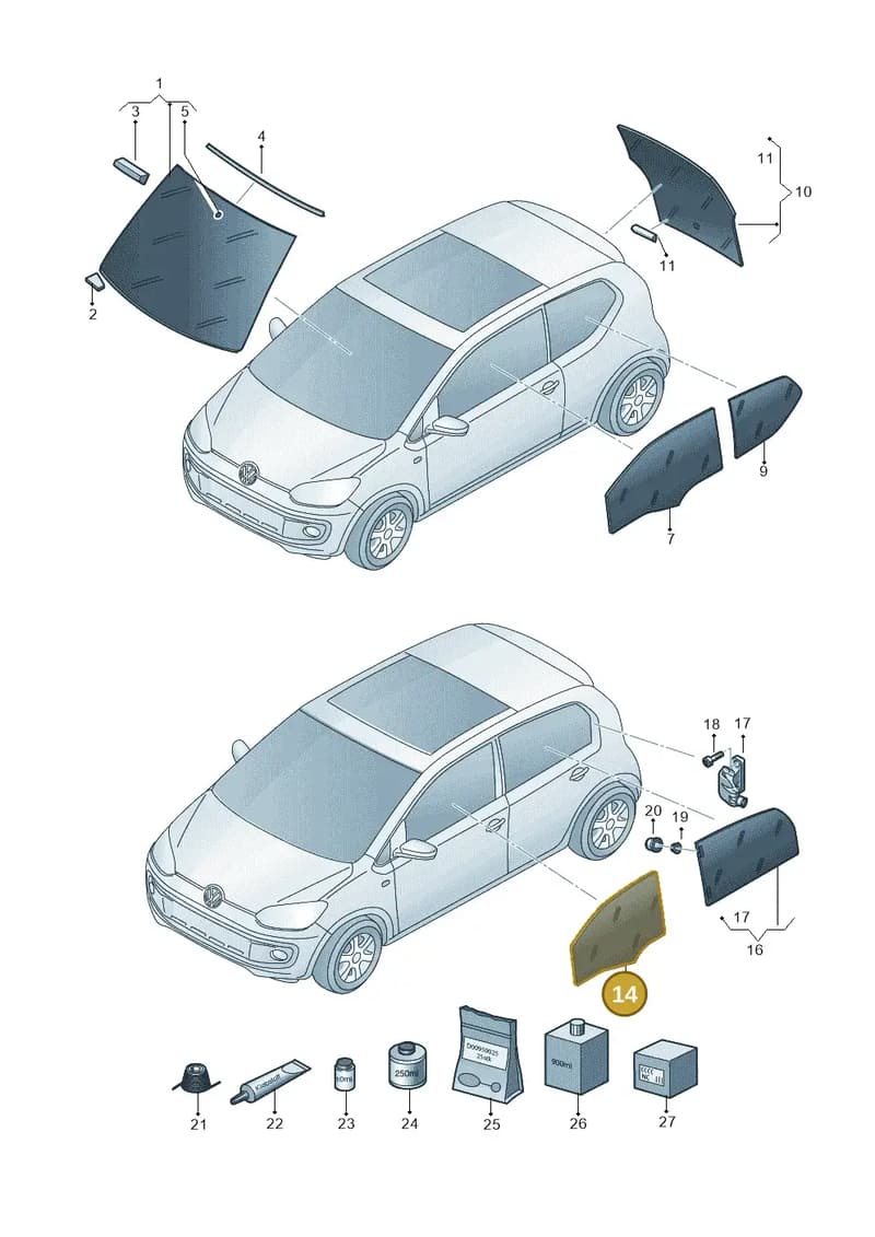 1S4845201C — SEAT Mii (2011-2019) diagram 723845000, position 14