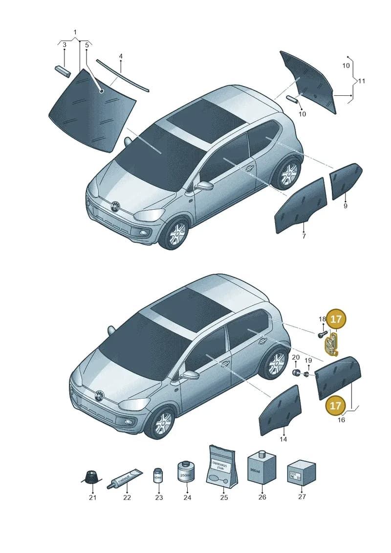 1S4847105C — Skoda Citigo (2019-2021) diagram 727845000, position 17