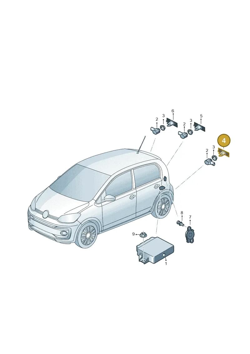 1S6919491B — SEAT Mii Electric (2020-2021) diagram 892919000, position 4