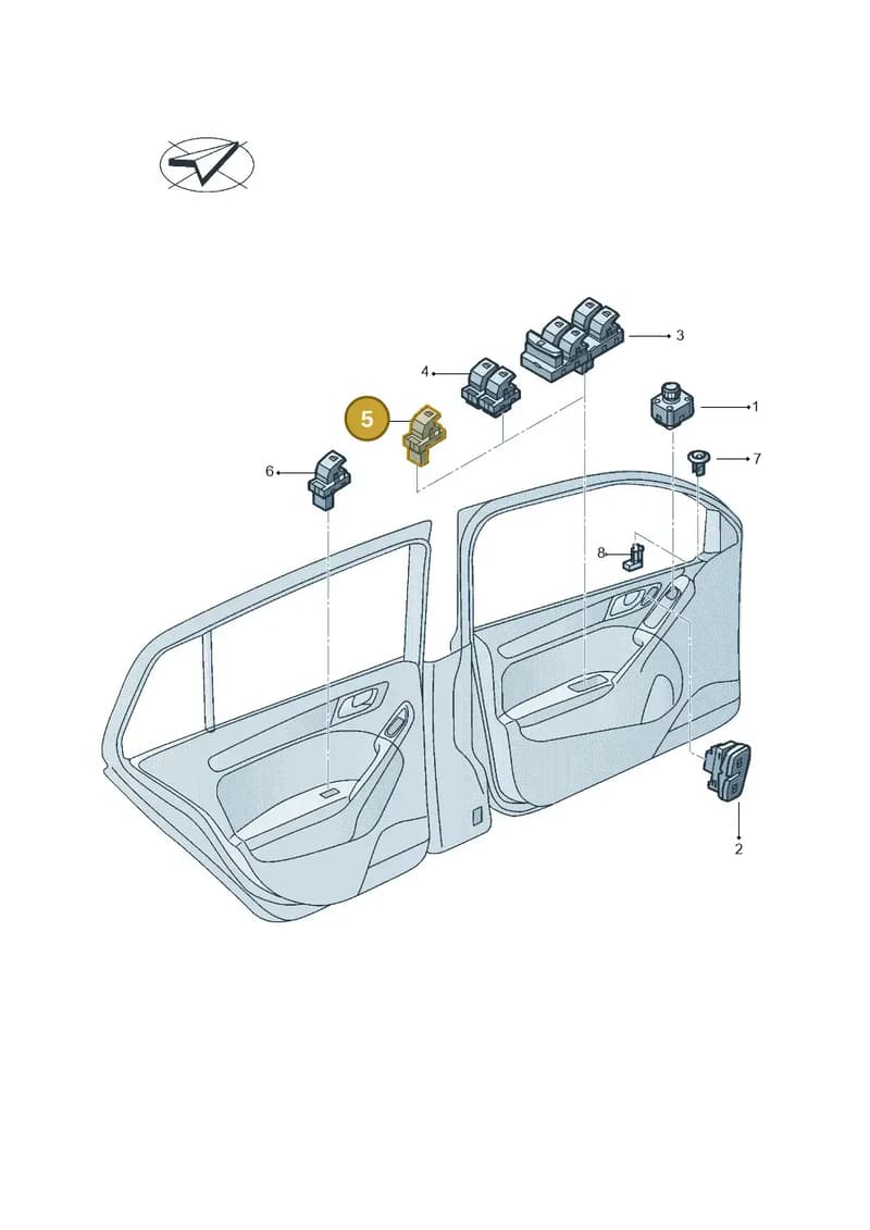 1SB959855IGI — Volkswagen Polo Track (2023-) diagram 602959006, position 5