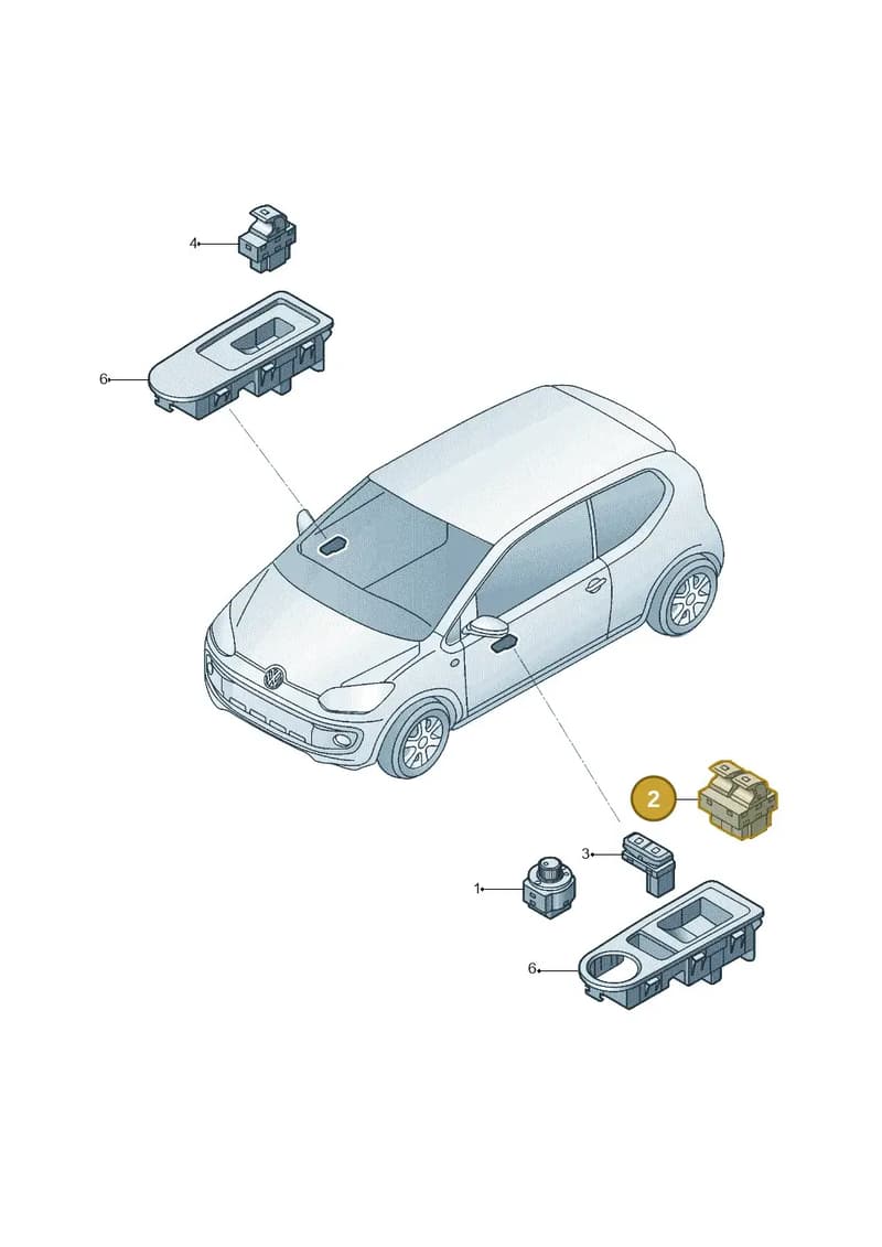1SB959857IGI — Volkswagen Up! 1.0 TSI (2013-2017) diagram 559959050, position 2