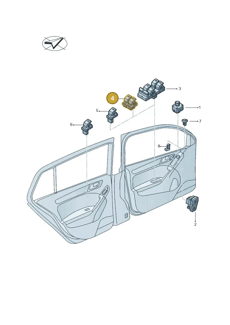 1SB959857IGI — Volkswagen Polo Track (2023-) diagram 602959006, position 4