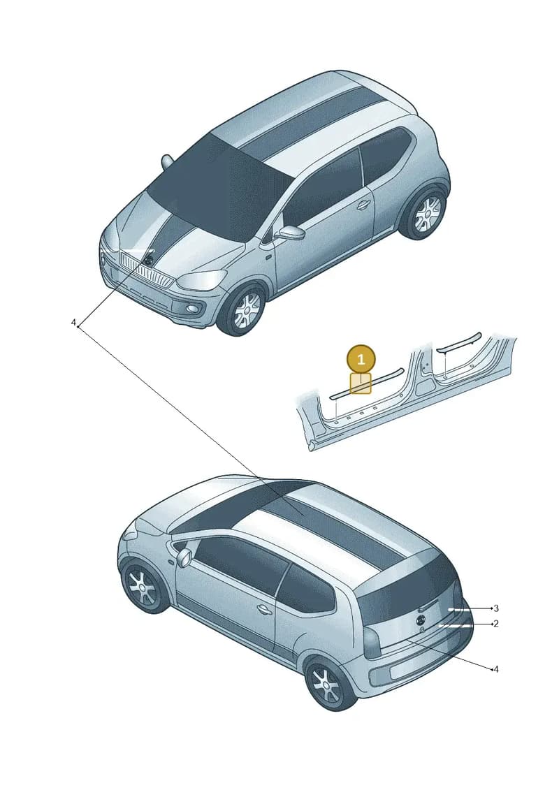 1ST071303A — Skoda Citigo (2011-2019) diagram 727071500, position 1