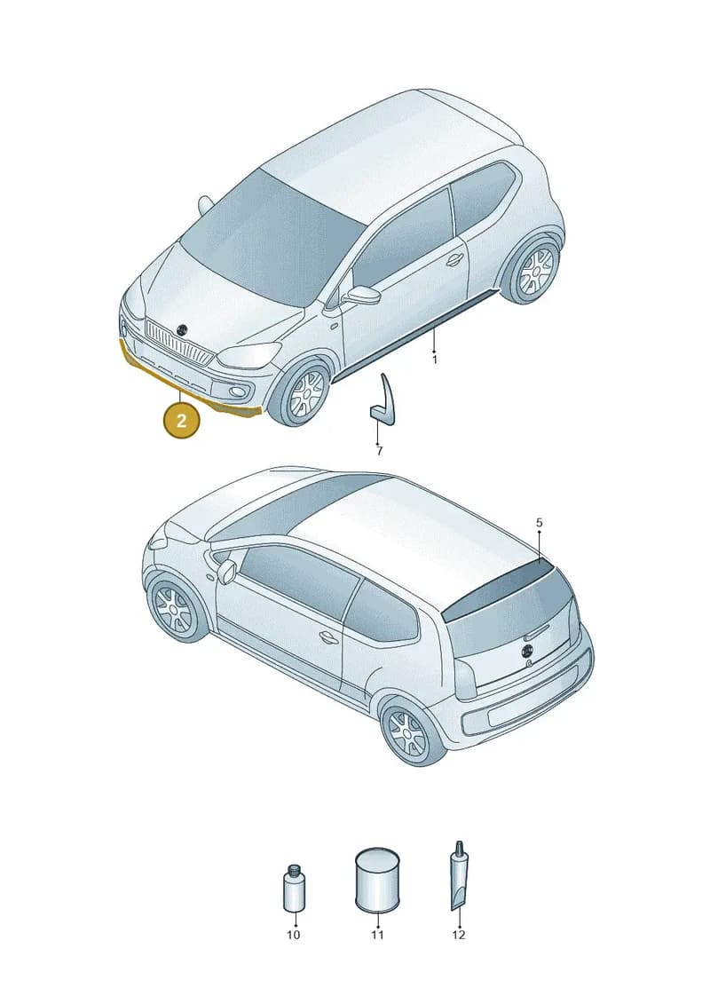 1ST071606A2Z0 — Skoda Citigo (2011-2019) diagram 727071850, position 2