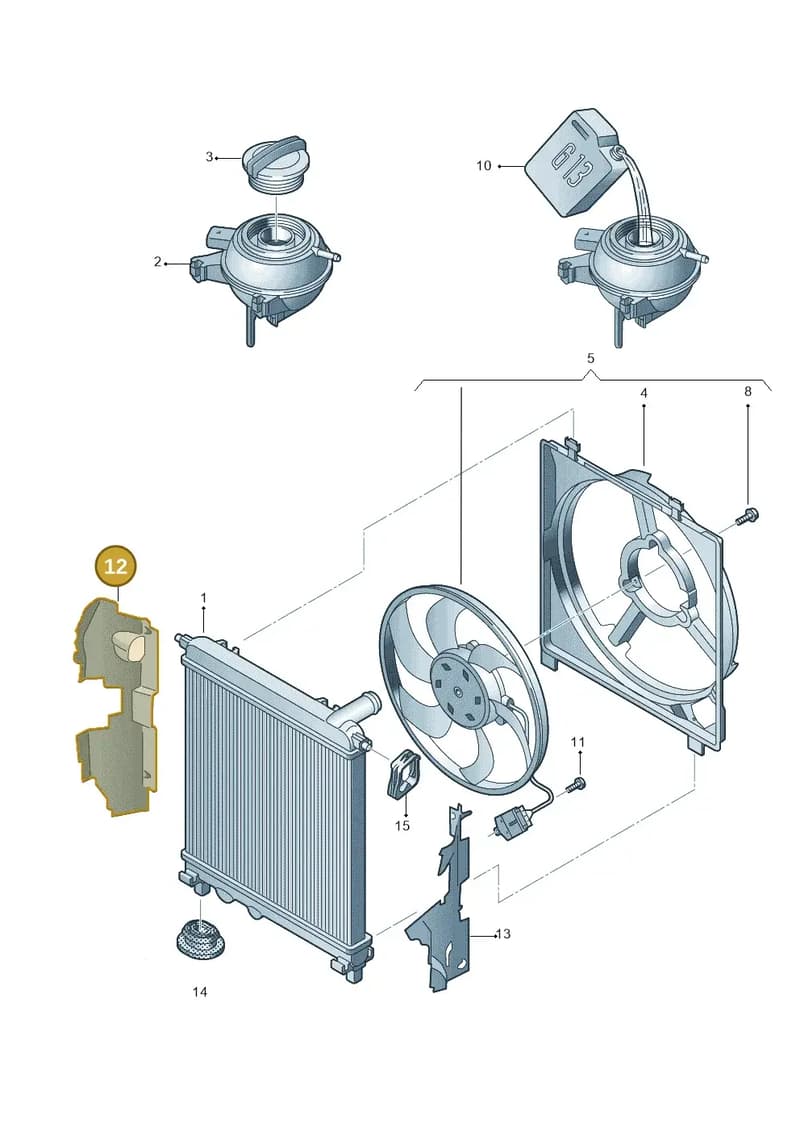 1ST121284C — Skoda Citigo (2011-2019) diagram 723121700, position 12