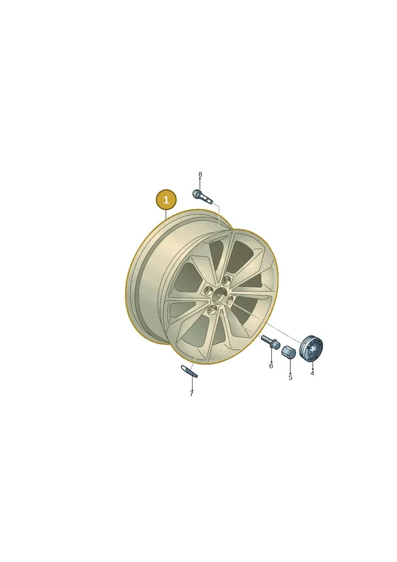 1ST601025LFL8 — Skoda Citigo (2019-2021) diagram 727601060, position 1