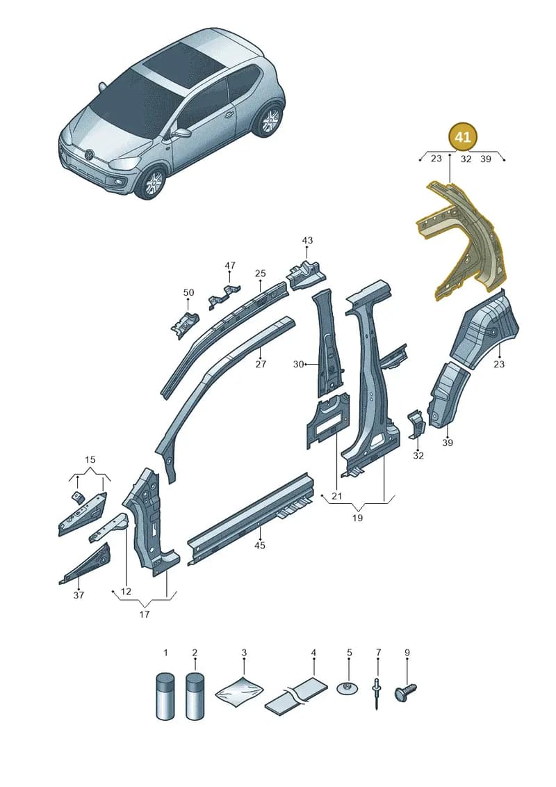 1ST810411A — Skoda Citigo (2011-2019) diagram 723809300, position 41