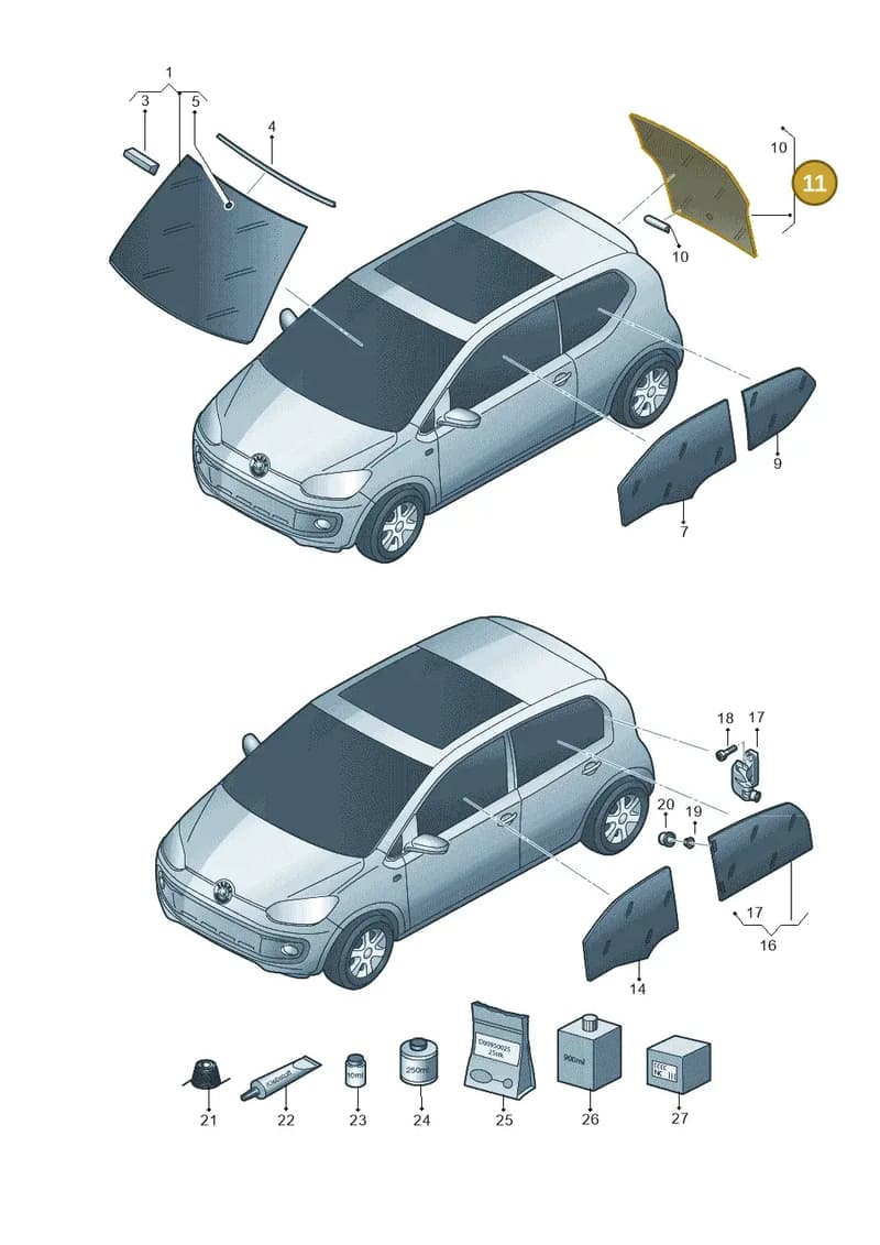 1ST845051FNVB — Skoda Citigo (2019-2021) diagram 727845000, position 11