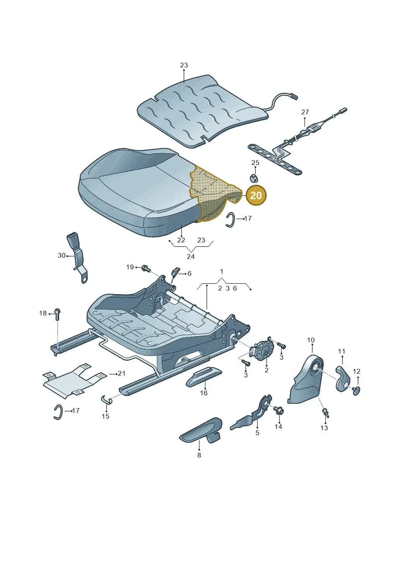 1ST881375 — Skoda Citigo (2011-2019) diagram 723881000, position 20