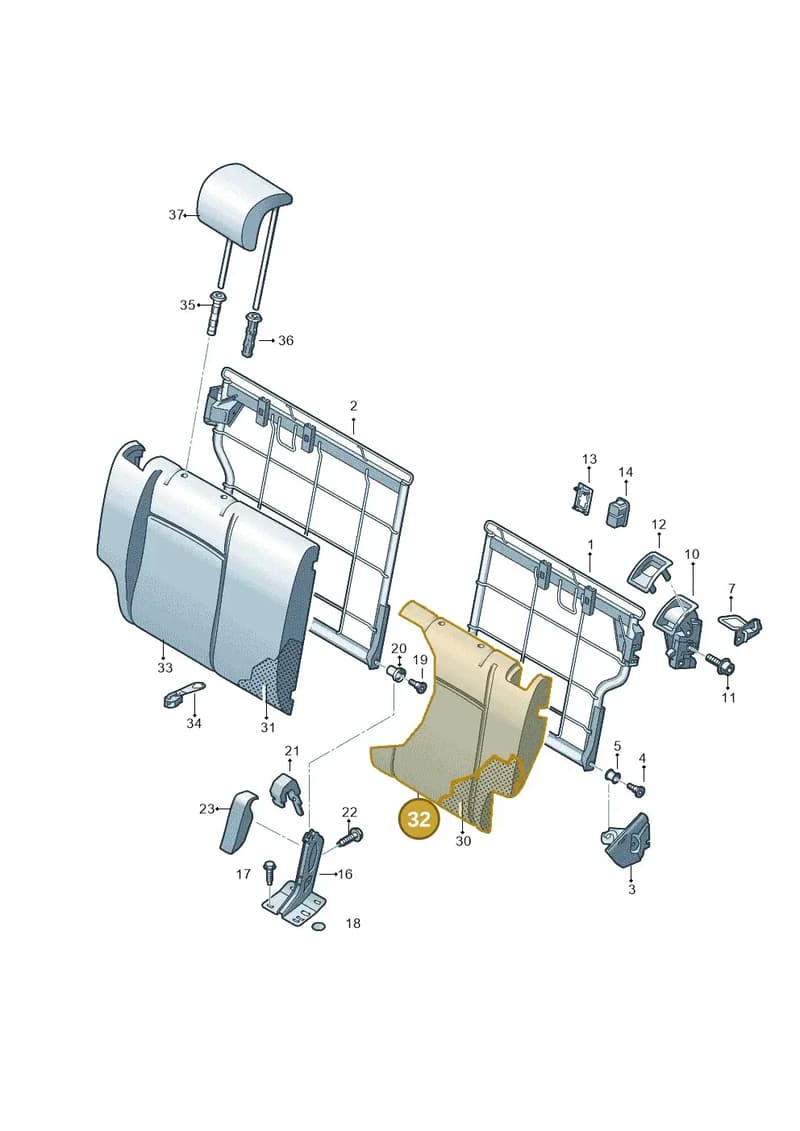 1ST885805DDLLJ — Skoda Citigo (2019-2021) diagram 723885700, position 32