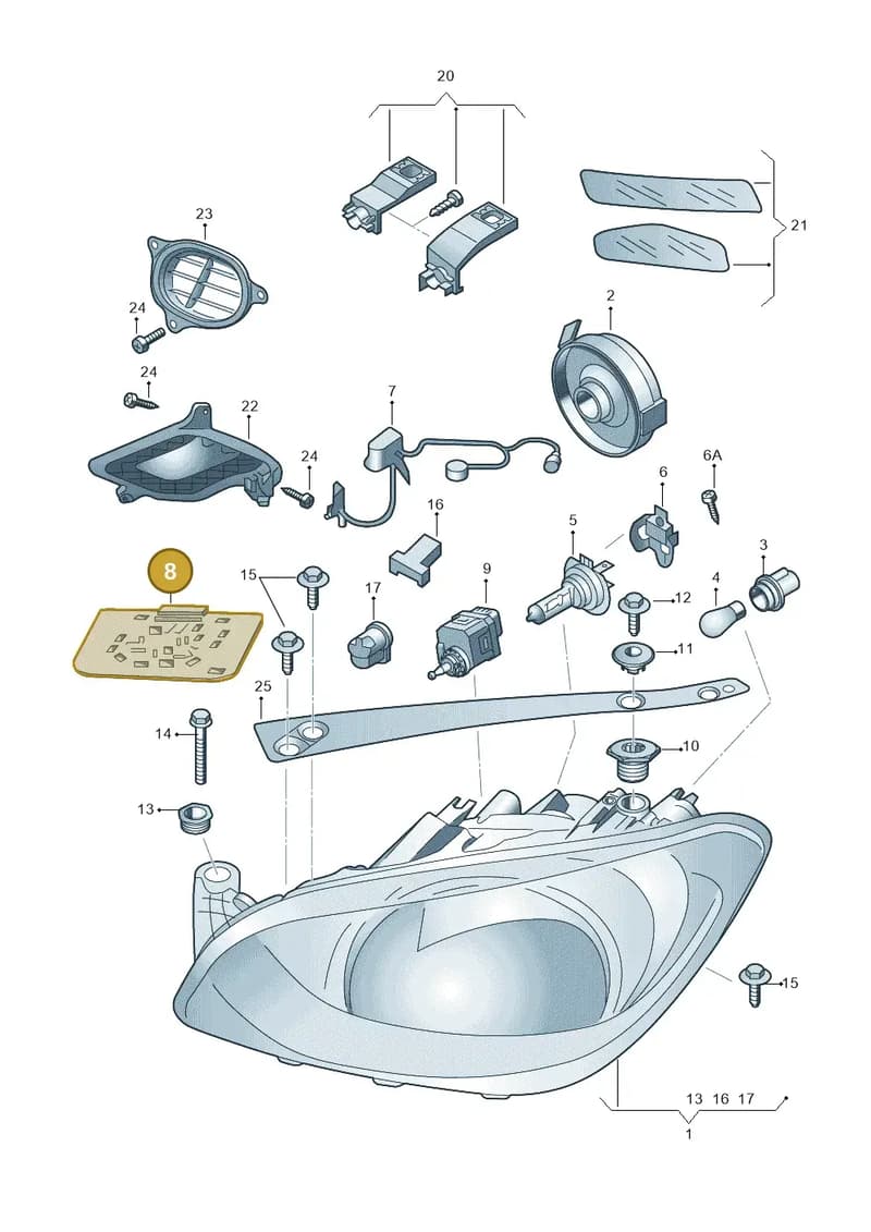 1ST941597 — Skoda Citigo (2019-2021) diagram 727941100, position 8