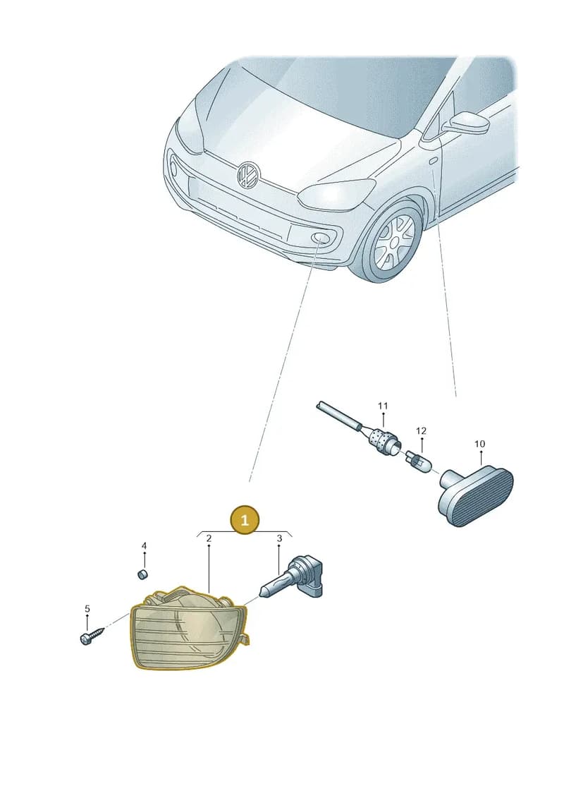 1ST941699A — Skoda Citigo (2011-2019) diagram 727941410, position 1