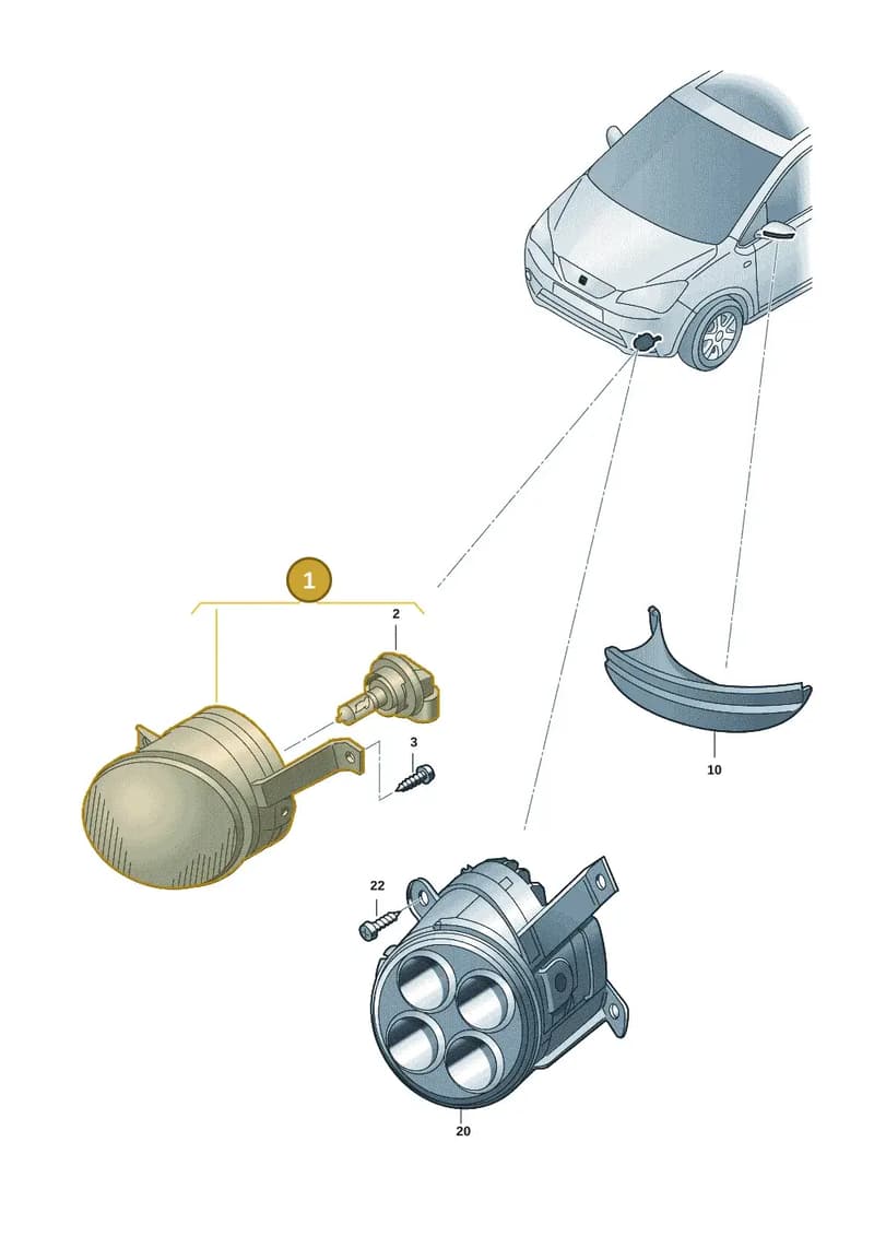 1ST941699A — Skoda Citigo (2019-2021) diagram 12s941040, position 1
