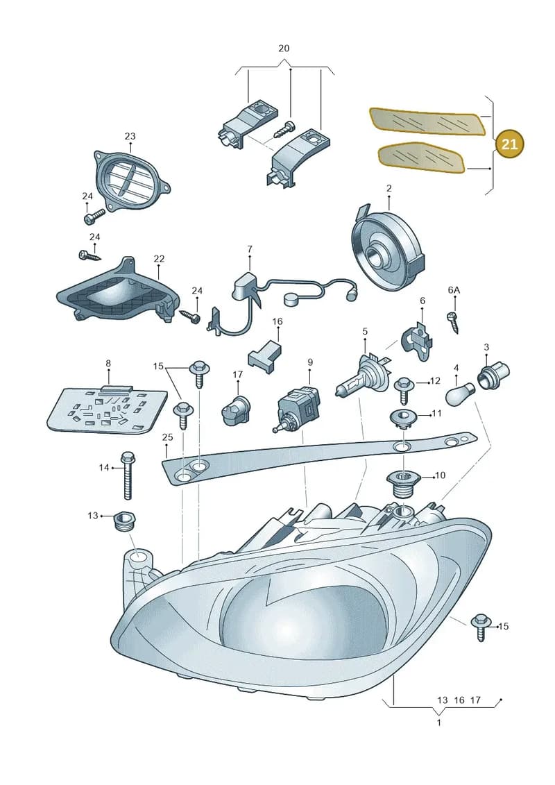 1ST941981B — Skoda Citigo (2019-2021) diagram 727941100, position 21