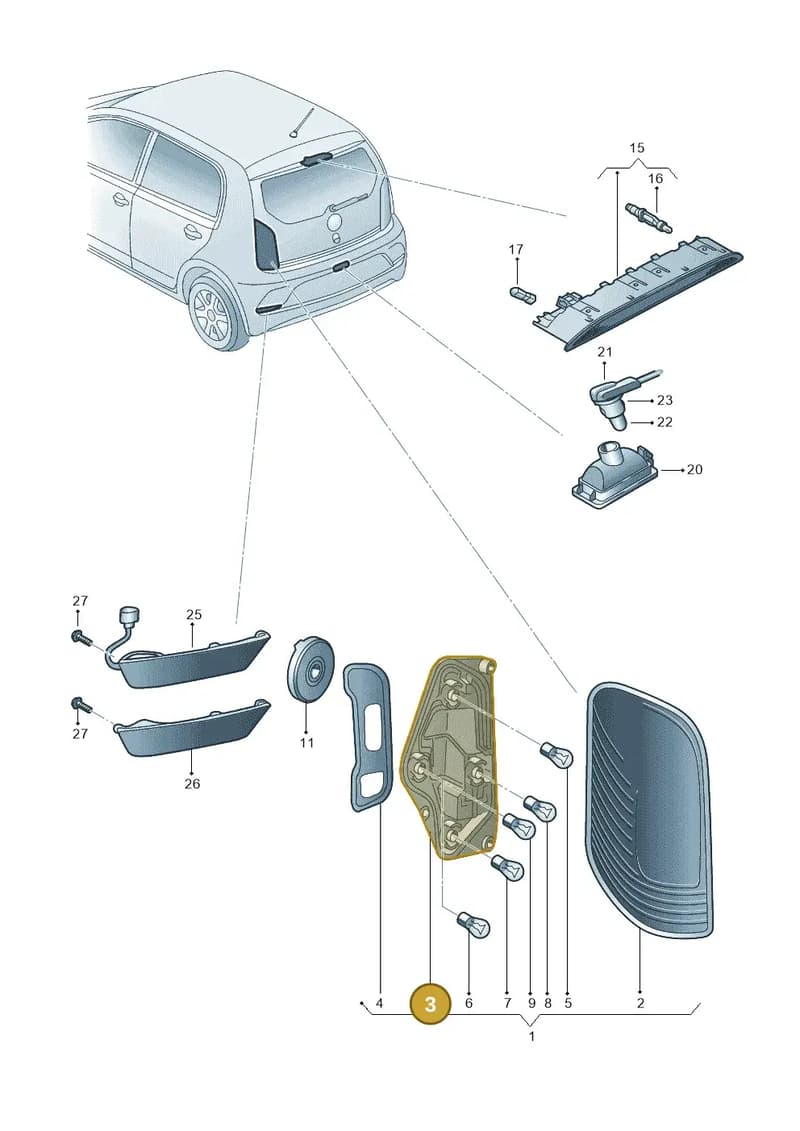1ST945257 — Skoda Citigo (2019-2021) diagram 583945000, position 3