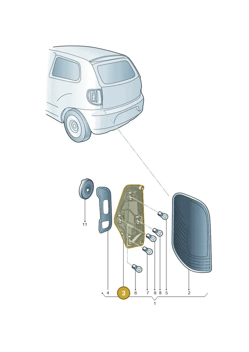 1ST945258 — Skoda Citigo (2011-2019) diagram 727945000, position 3