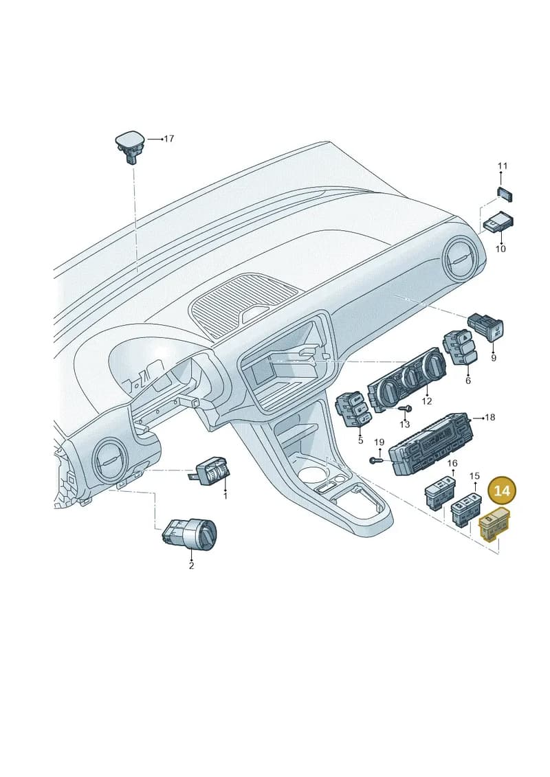 1ST953508A1QB — Skoda Citigo (2011-2019) diagram 723941500, position 14