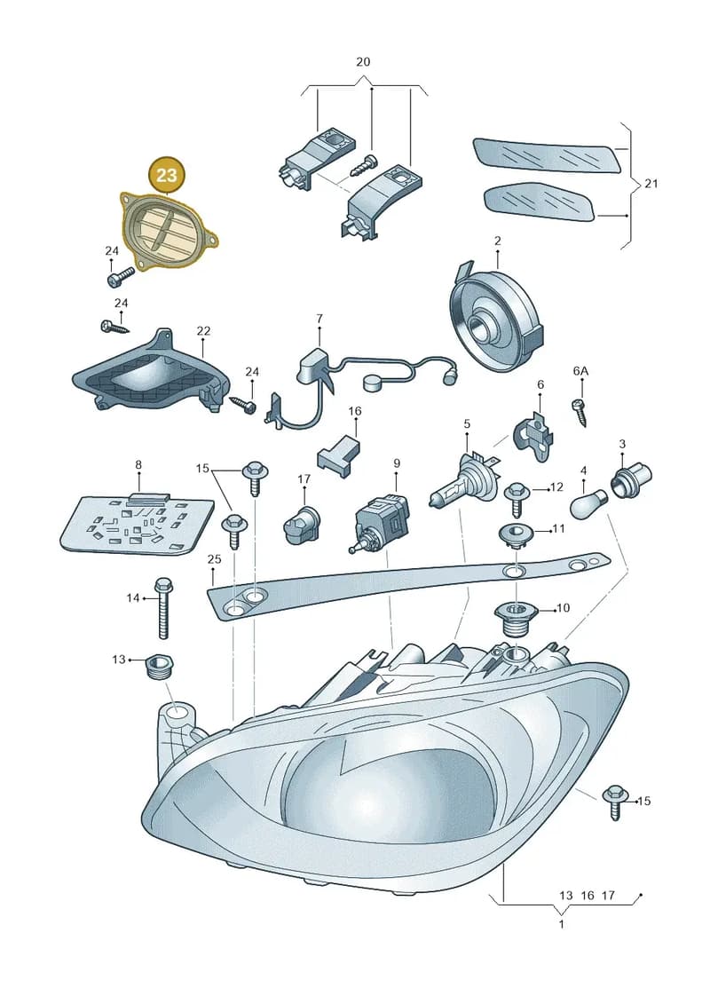 1ST998132 — Skoda Citigo (2019-2021) diagram 727941100, position 23