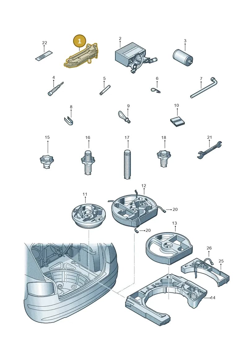 1T0011031D — SEAT Altea XL (2013-) diagram 420012000, position 1