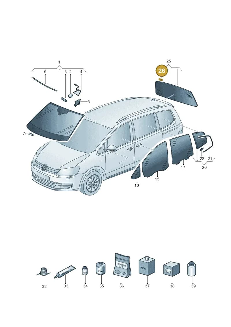 1T0845237 — SEAT Alhambra (2015-2022) diagram 863845000, position 26